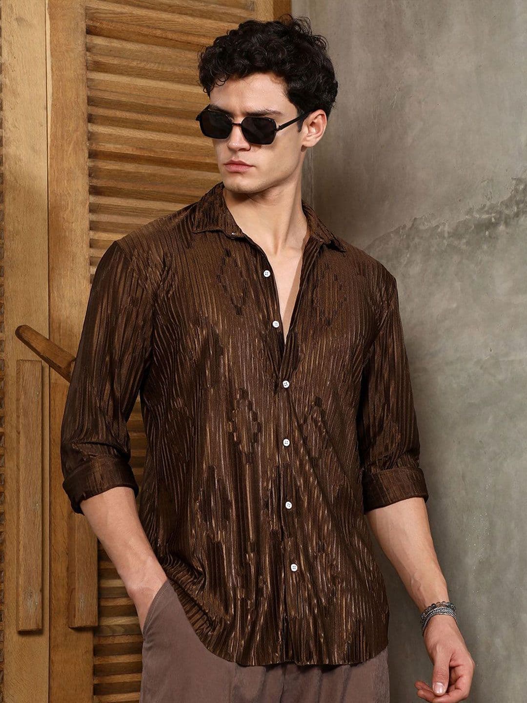 CAHOOT Men Self Design Comfort Casual Shirt - view 1