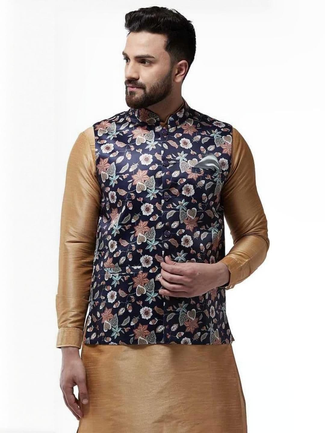 B BEN Sleeveless Self Design Men Jacket () - view 1