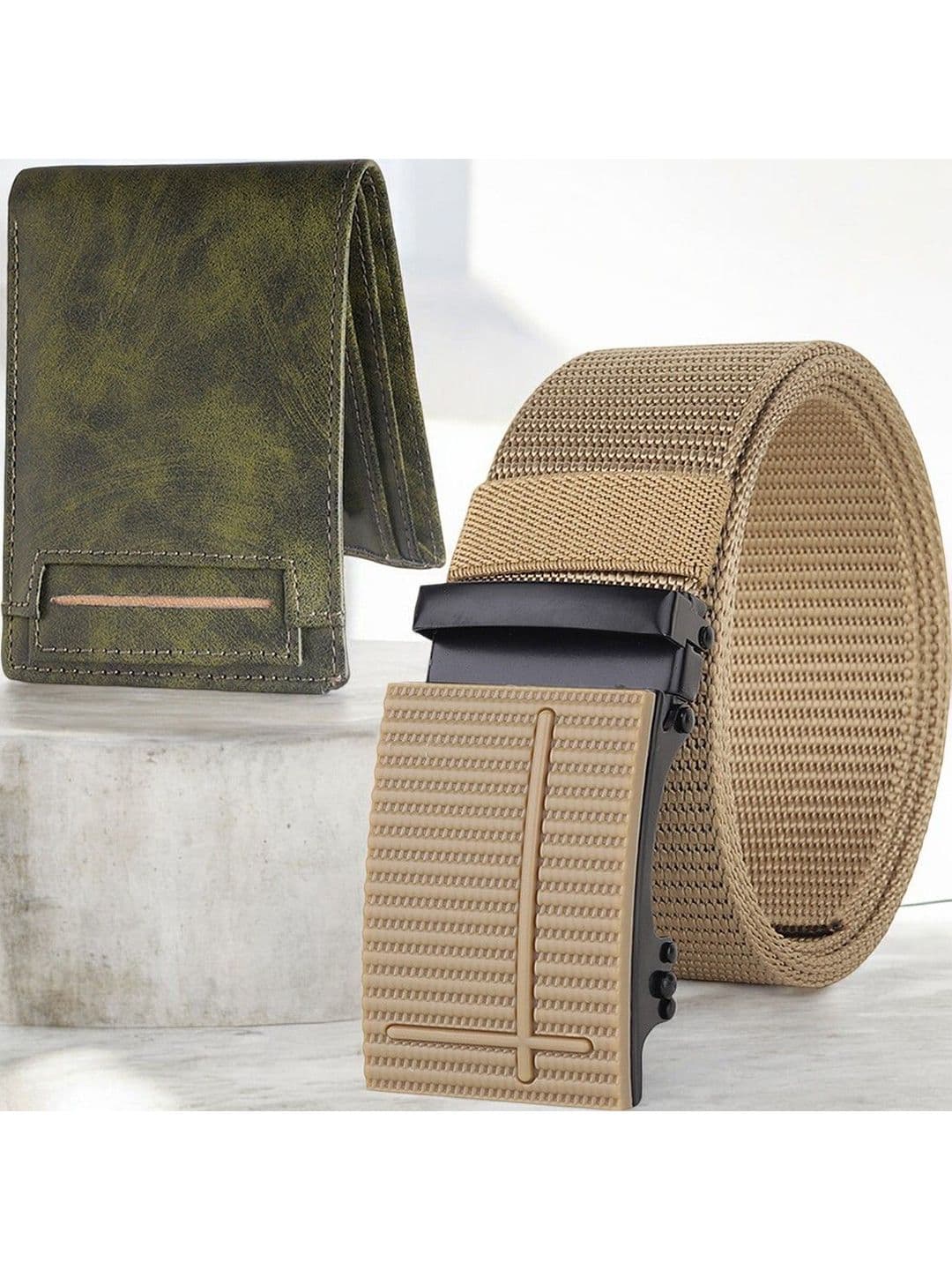 Metronaut Men Wallet and belt Accessory Gift Set