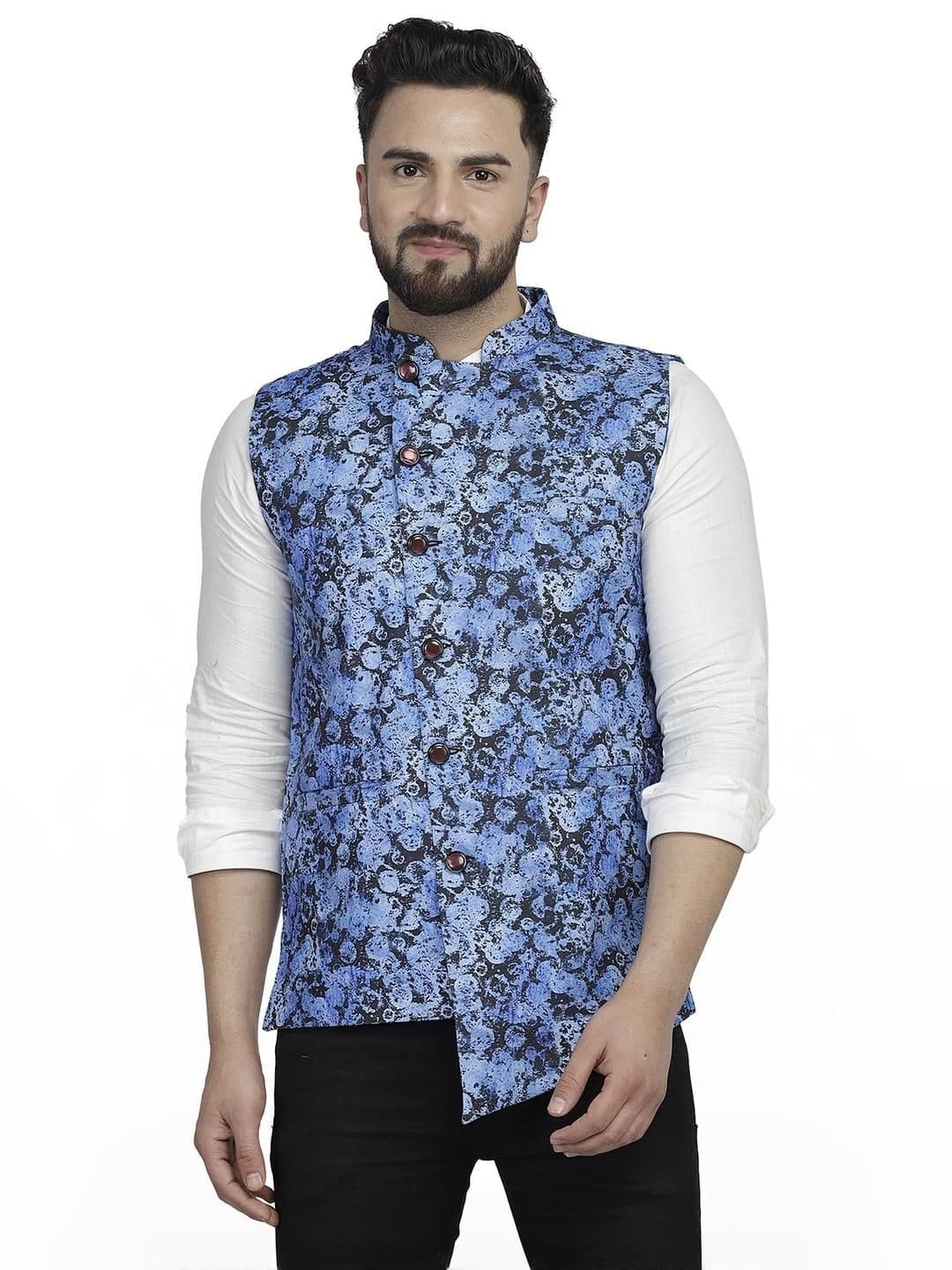 B BEN Sleeveless Printed Men Jacket () - view 1