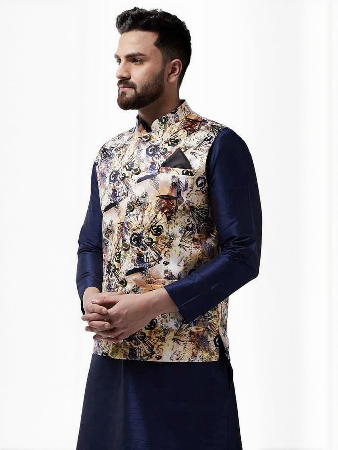 B BEN Sleeveless Self Design Men Jacket () - view 1