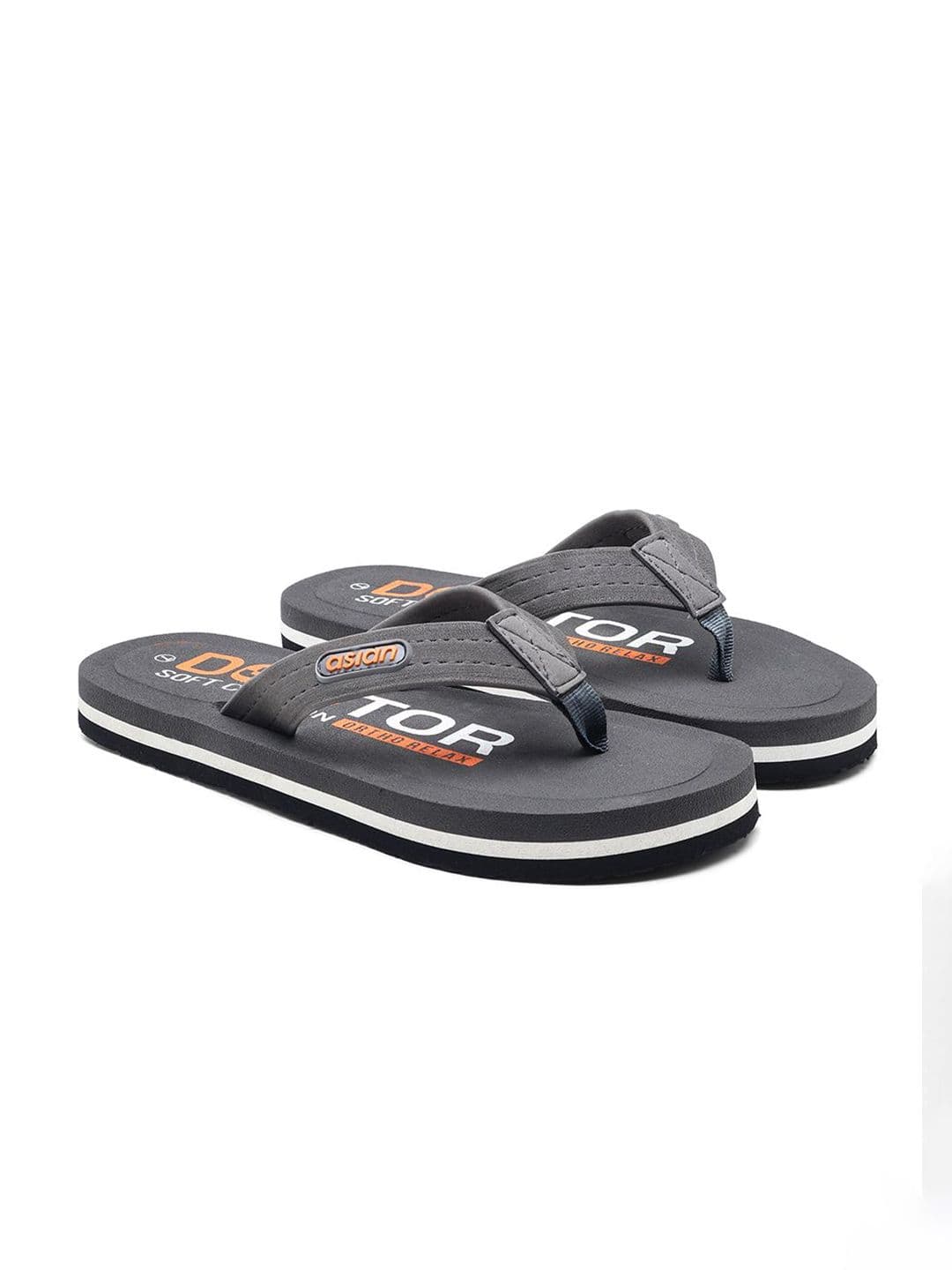 ASIAN Men Printed Thong Flip-Flops - view 1