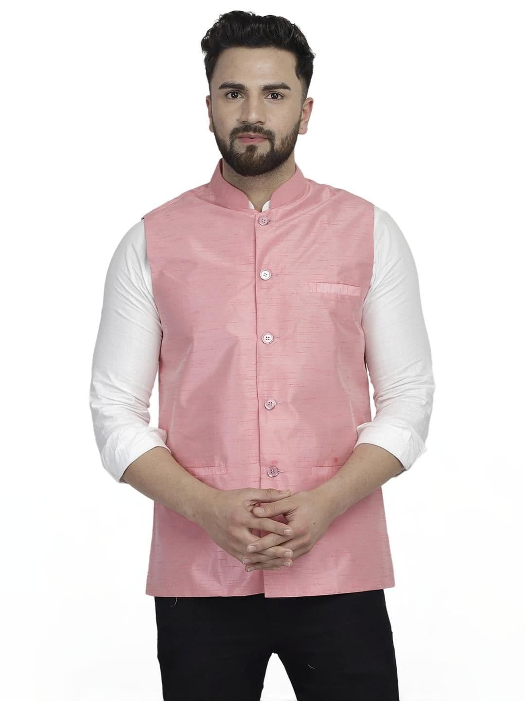 B BEN Sleeveless Self Design Men Jacket () - view 1