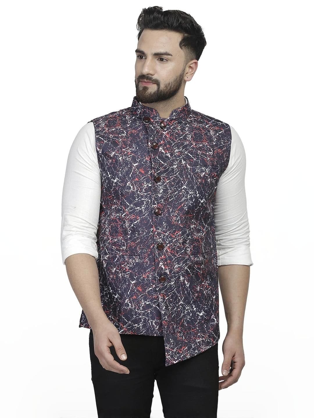 B BEN Sleeveless Printed Men Jacket () - view 1