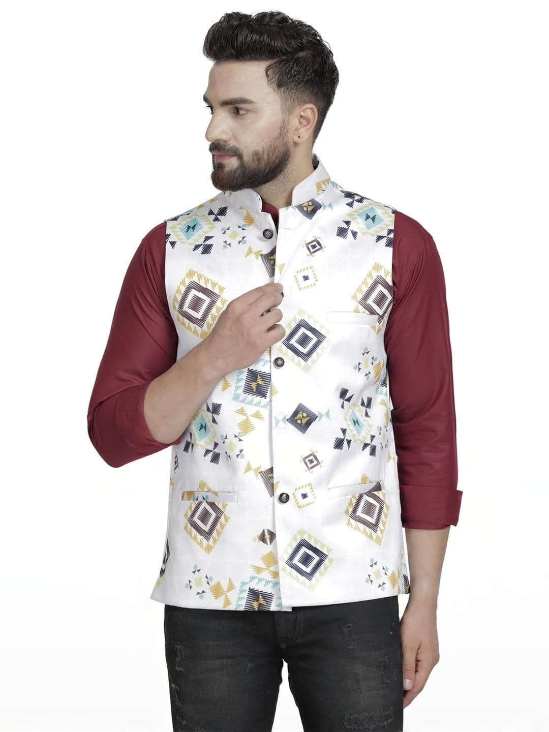 B BEN Sleeveless Self Design Men Jacket () - view 1
