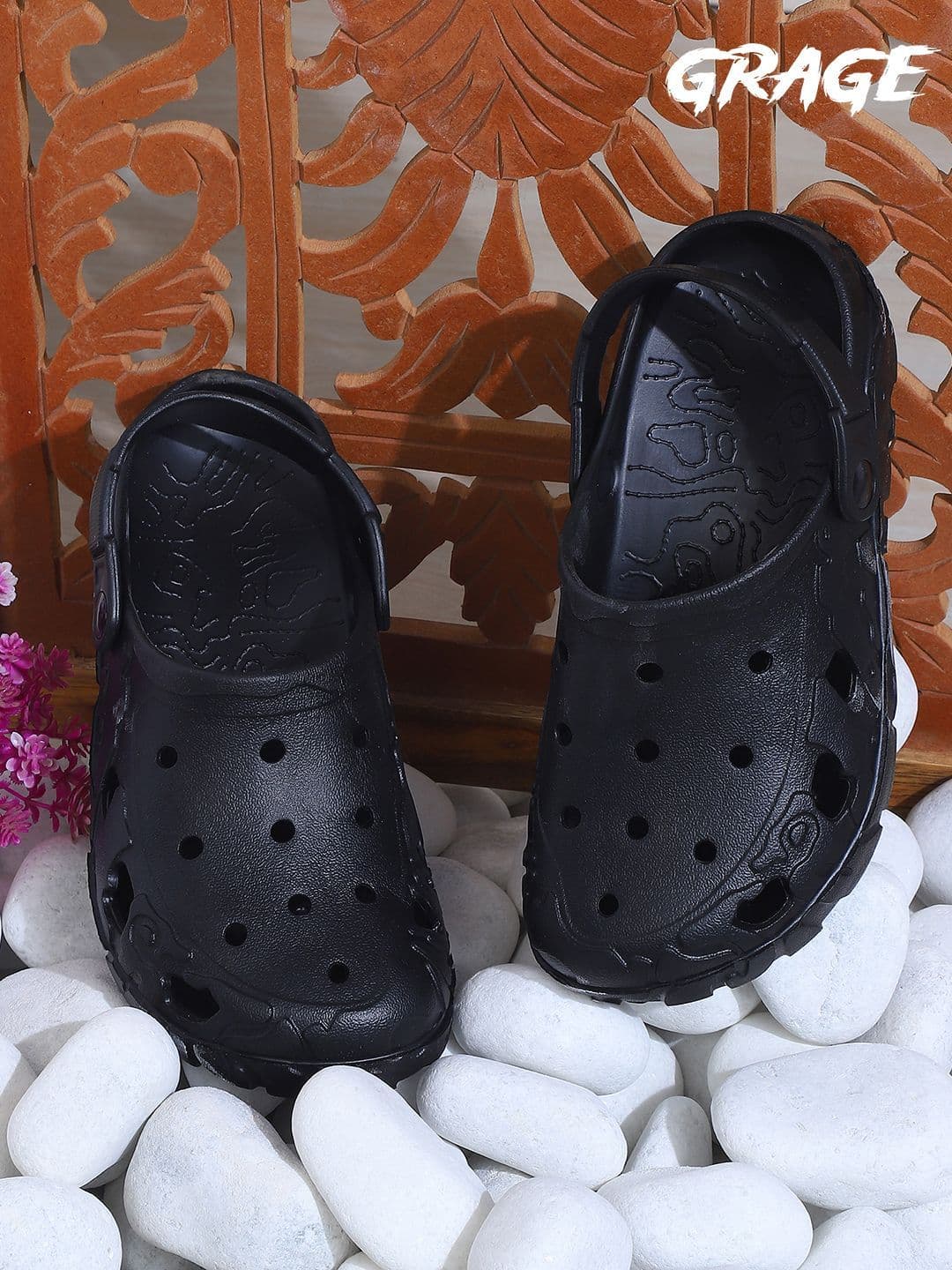 GRAGE Men Self Design Rubber Clogs - view 1