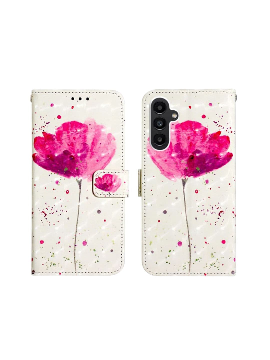 PEEPERLY Floral Printed Samsung Galaxy S23 Flip Case Mobile Accessories