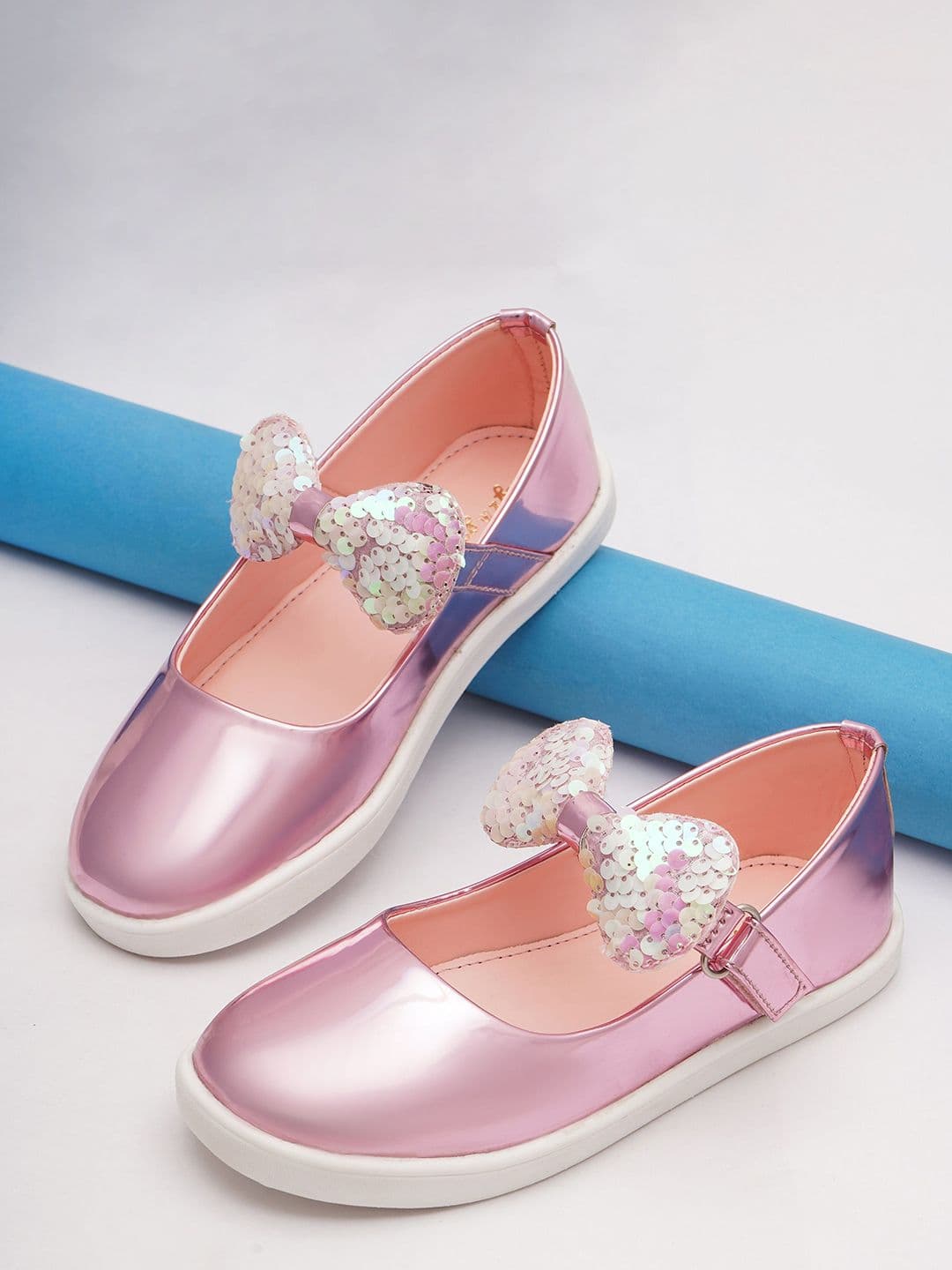 BOYZ N GALZ Kids Girls Embellished Party Bows Flats - view 1