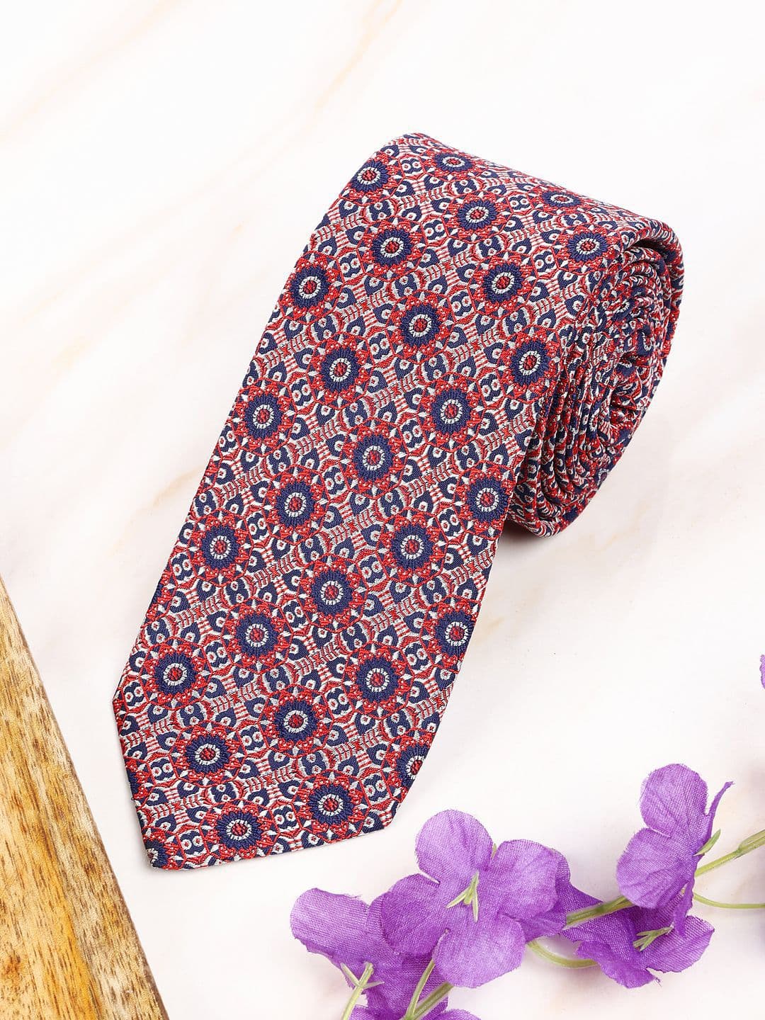Alvaro Castagnino Men Woven Design Broad Tie - view 1