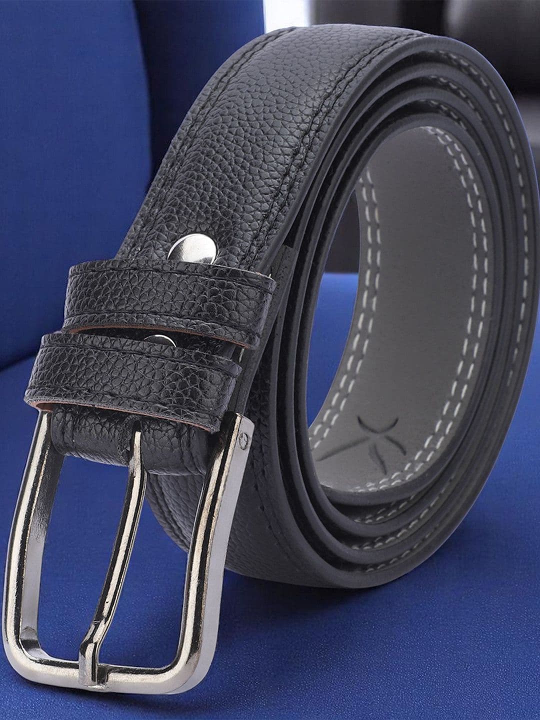 Provogue Men Textured Slim Formal Belt With A Tang Closure - view 1