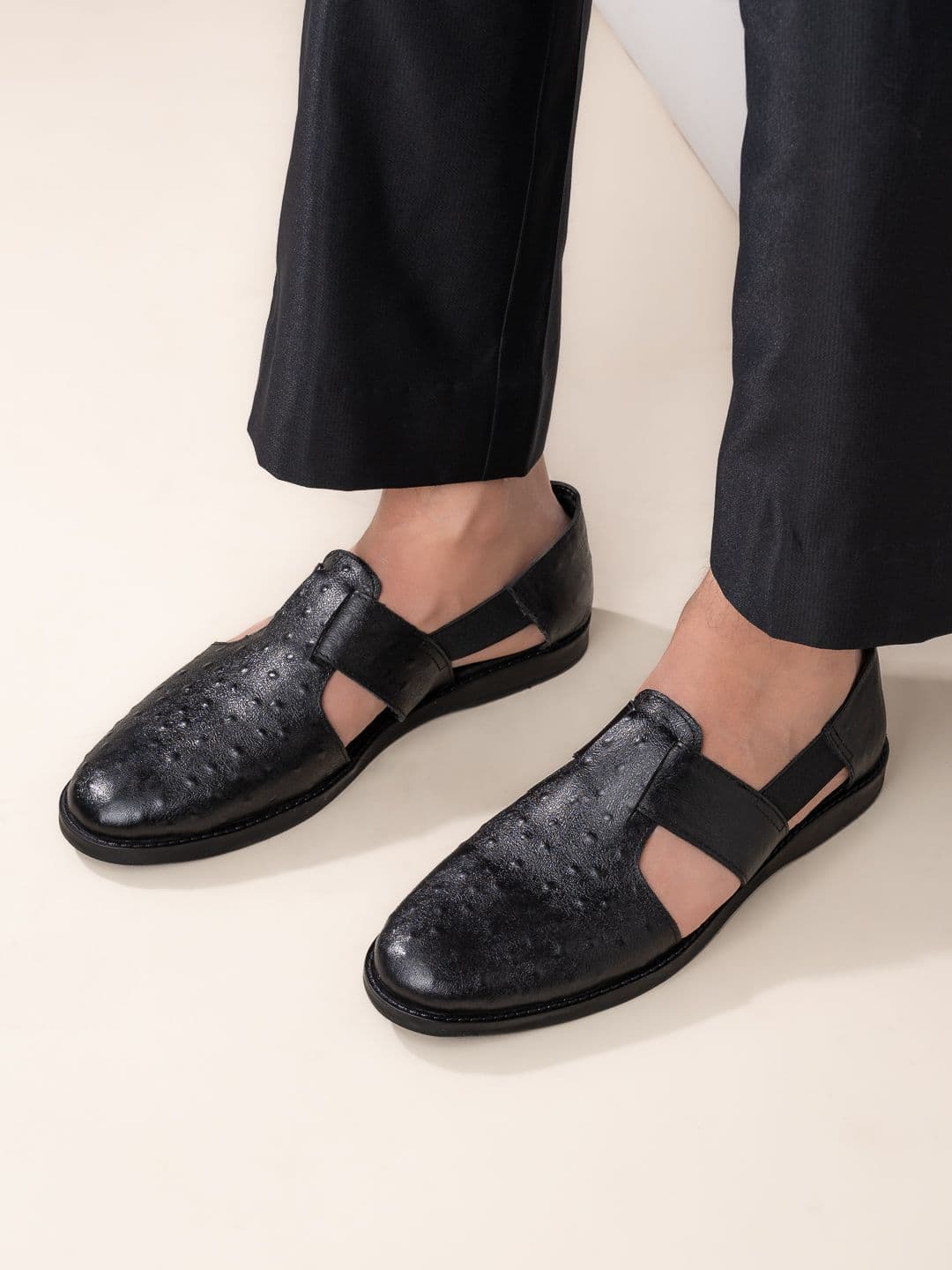 Alberto Torresi Men Leather Comfort Sandals - view 1
