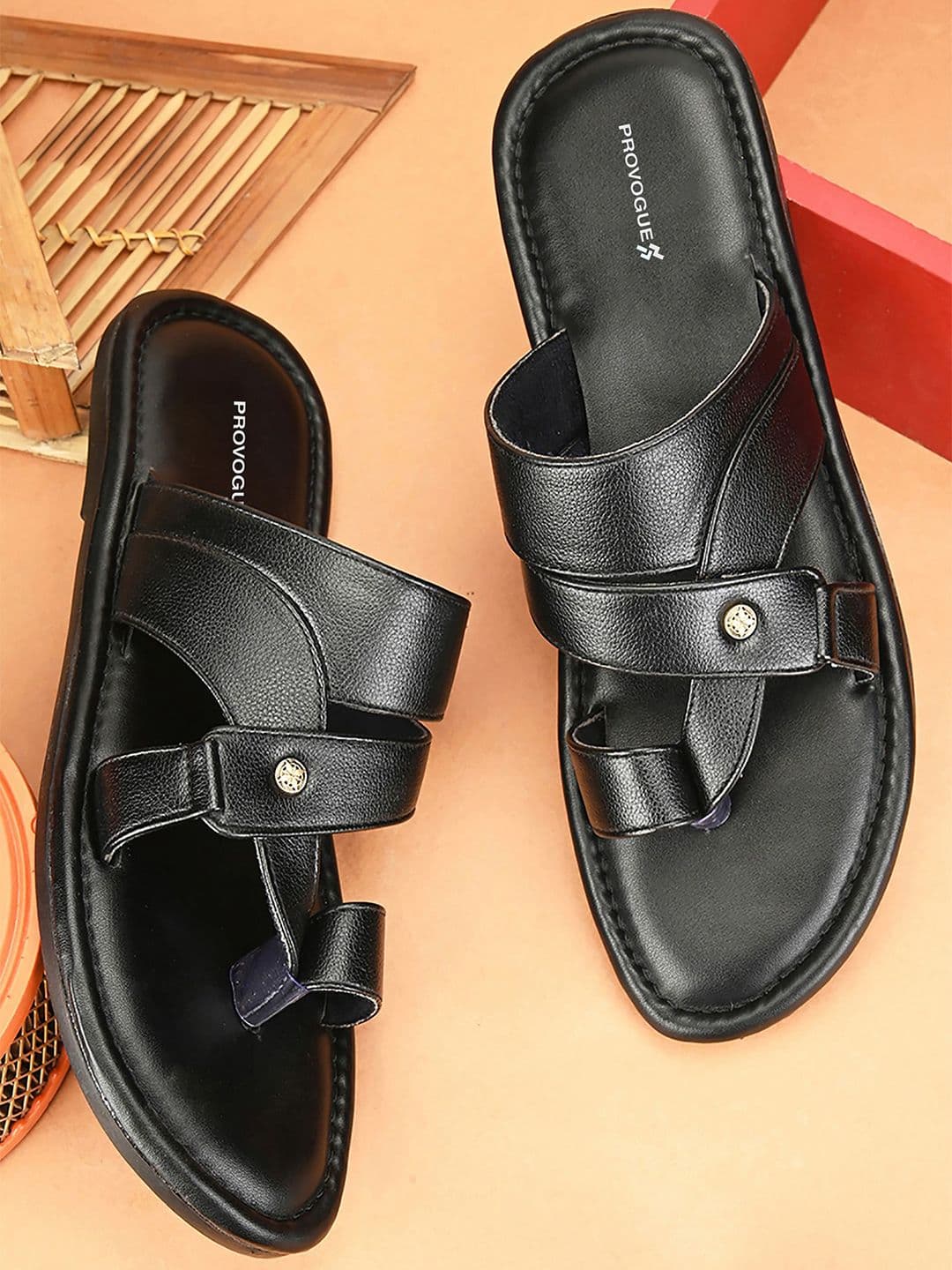 Provogue Men Textured Comfort Sandals - view 1