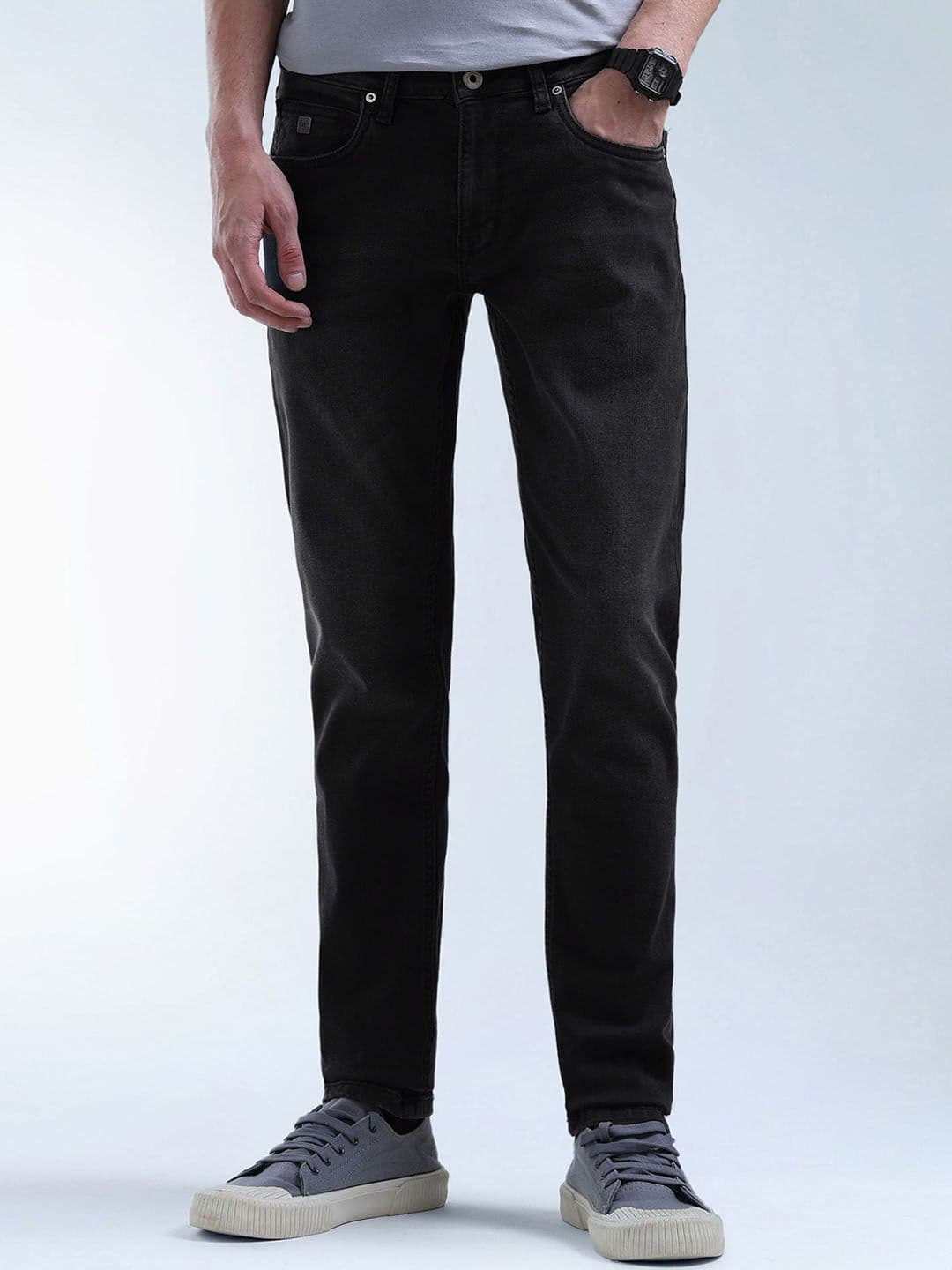 Flying Machine Men Slim Fit Mid-Rise Heavy Fade Stretchable Cotton Jeans - view 1