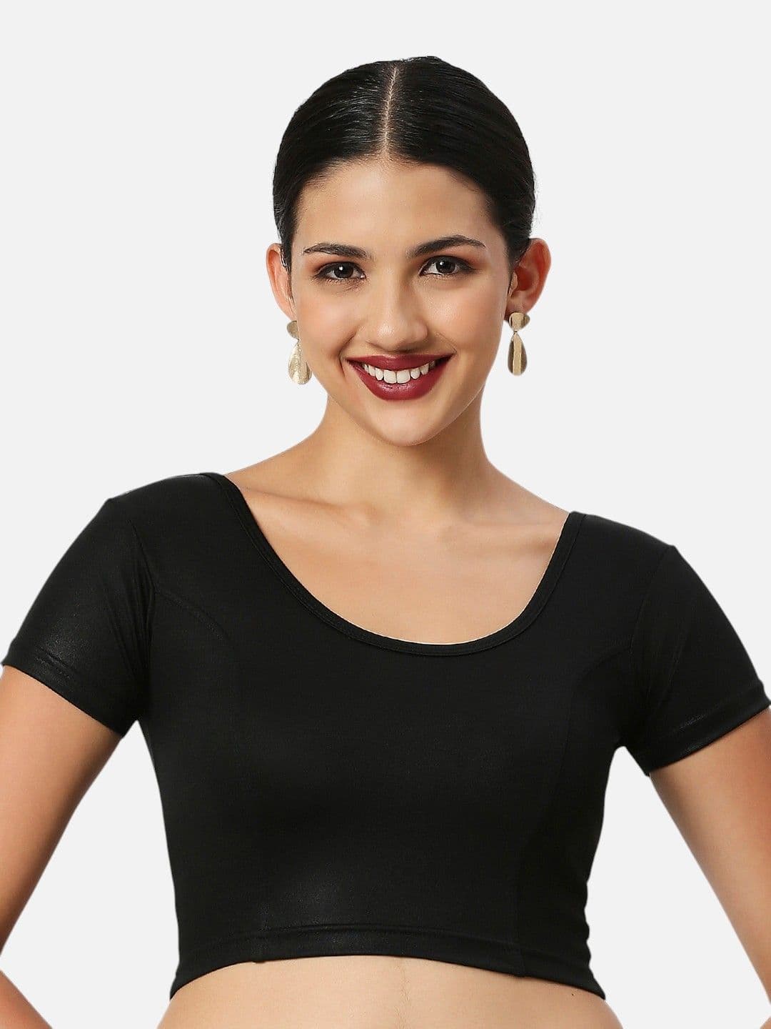 neckbook Plus Size Round Neck Readymade Saree Blouse - view 1
