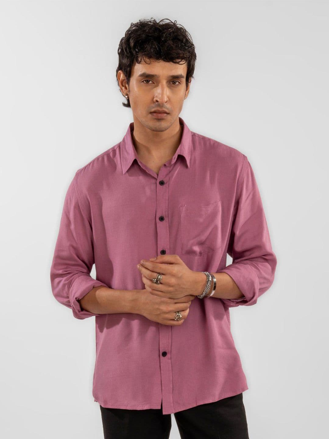 Eszett Long Sleeves Spread Collar Opaque Regular Fit Casual Shirt - view 1