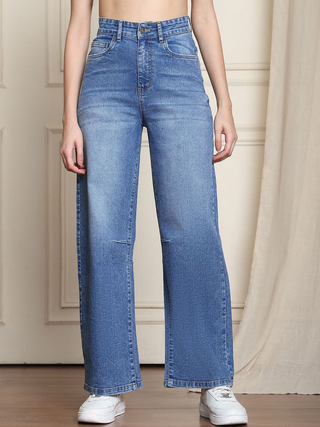 PUELLA Women Straight Fit High-Rise Light Fade Jeans - view 1