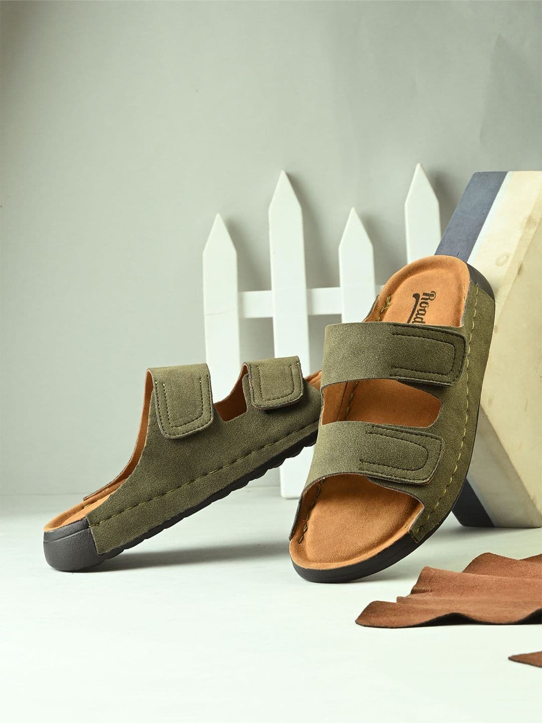 The Roadster Lifestyle Co. Men Synthetic Leather Slip-On Comfortable Sandals - view 1