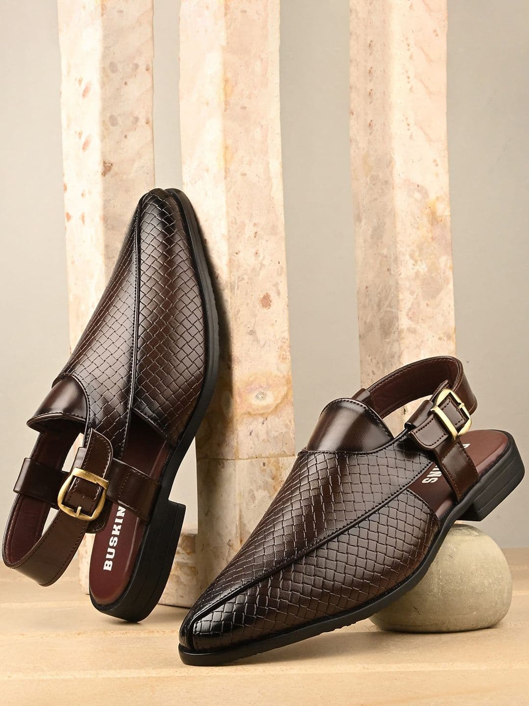 BUSKINS Men Shoe-Style Peshawari Sandals - view 1