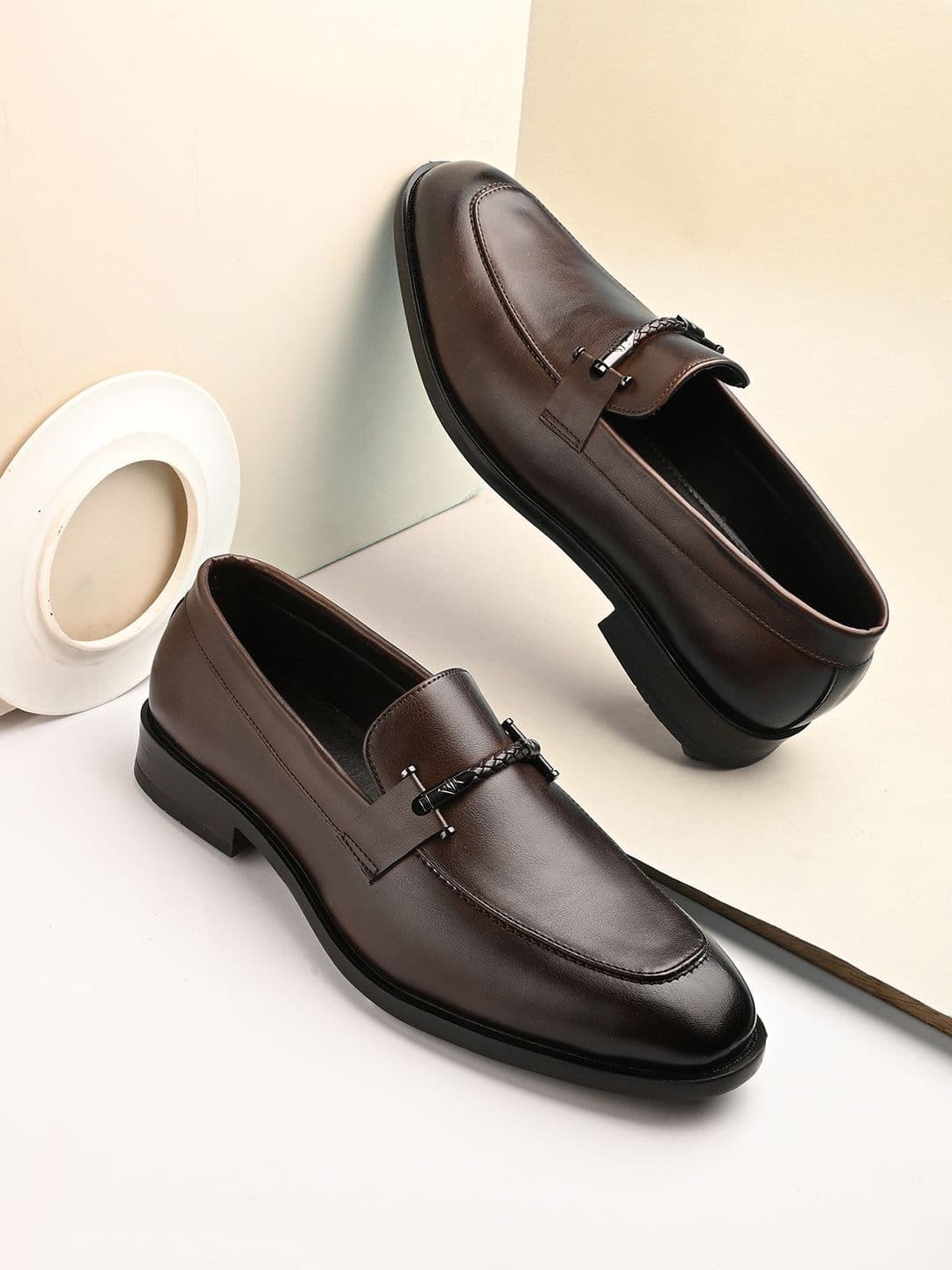 House Of Pataudi Men Formal Slip On Loafers - view 1