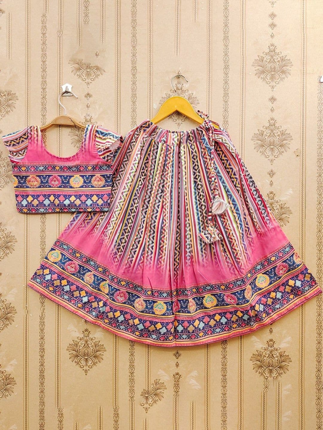 BAESD Girls Printed Ready to Wear Lehenga & - view 1