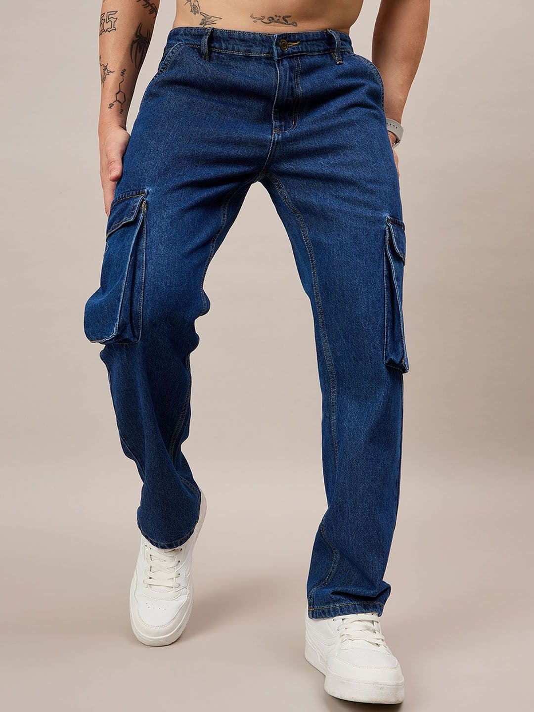 THE BEETEL HOUSE Men Loose Relaxed Fit Mid-Rise Jeans - view 1