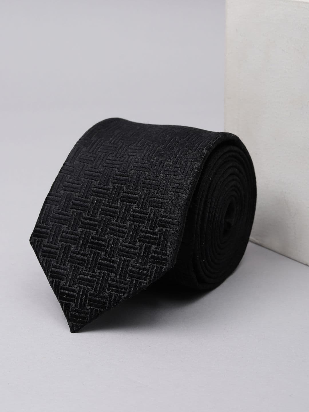 Peter England Men Woven Design Broad Tie - view 1