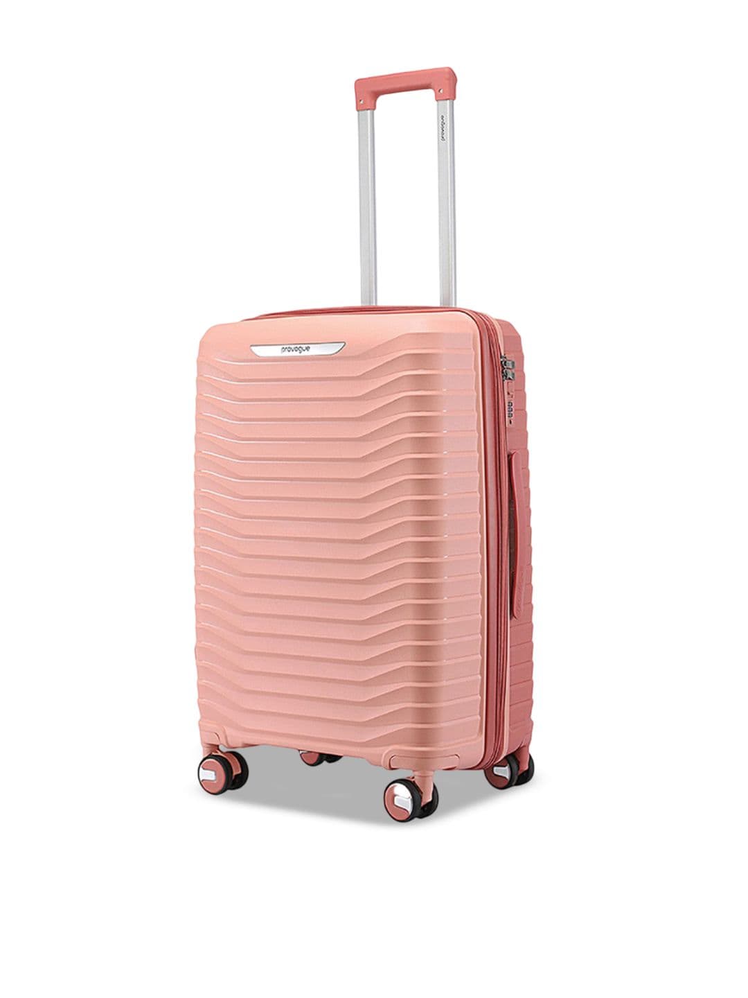 Provogue Solid Textured Hard-Sided Medium Trolley Bag - view 1