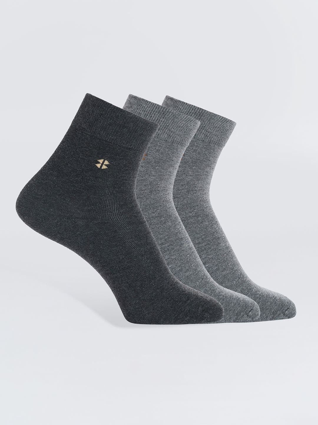 Camey Men Pack Of 3 Assorted Cotton Ankle-Length Socks - view 1