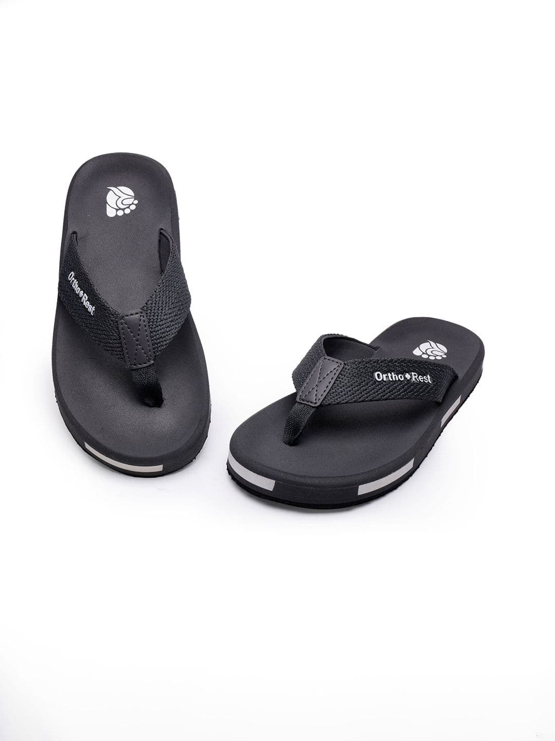 Ortho Rest Men Printed Rubber Thong Flip-Flops - view 1