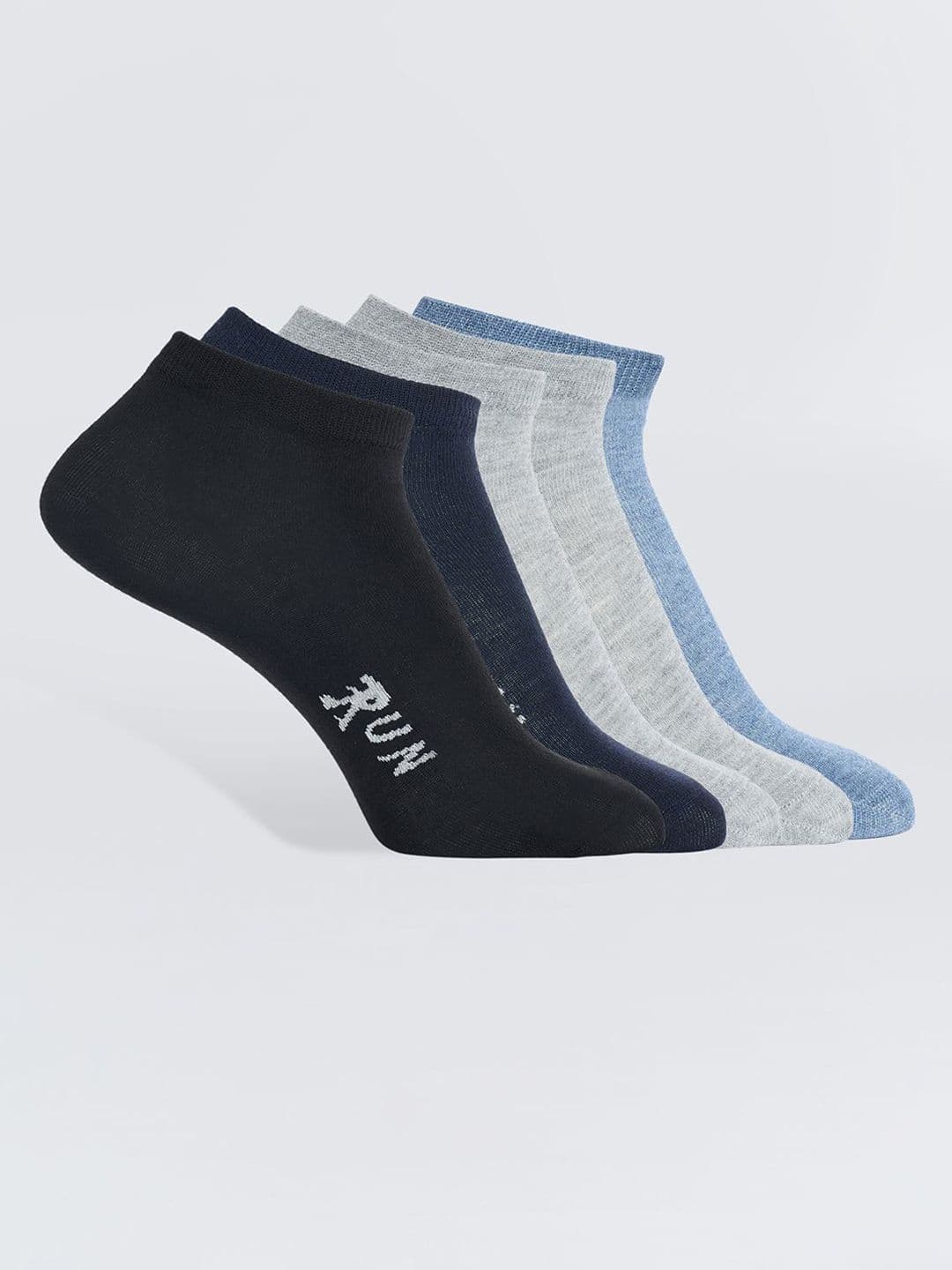 Camey Men Pack Of 5 Assorted Cotton Ankle-Length Socks - view 1