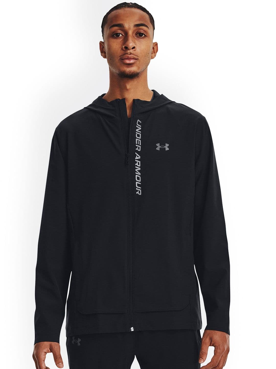 UNDER ARMOUR Men Solid UA OutRun The Storm Hooded Sporty Jacket - view 1