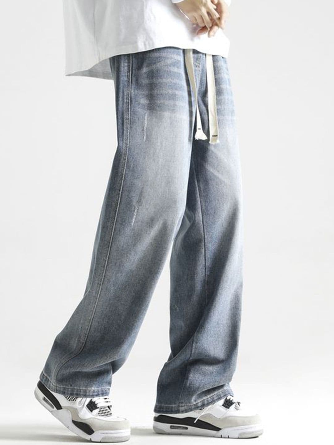StyleCast x Revolte Men Relaxed Fit Mid-Rise Light Fade Jeans - view 1