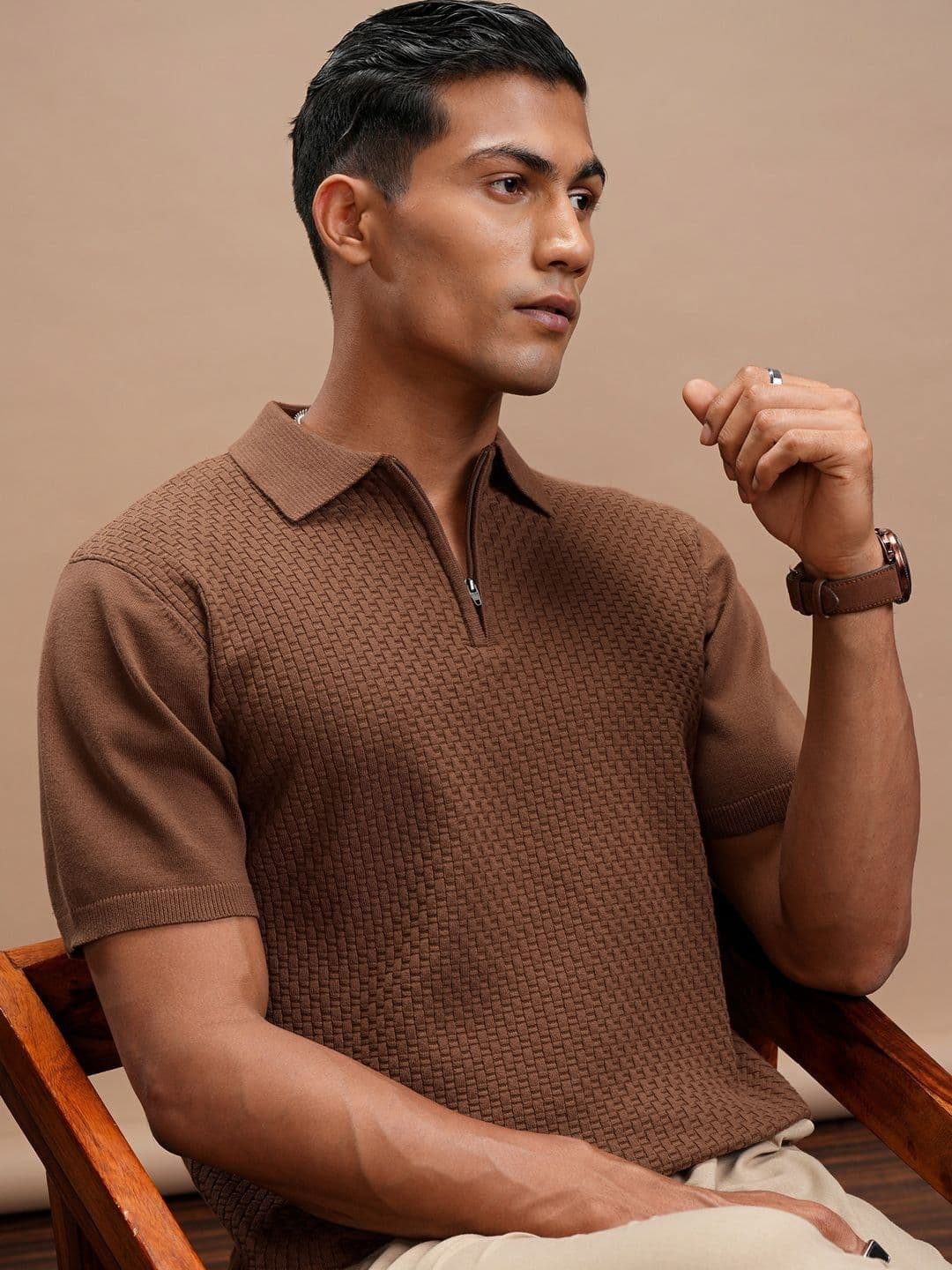 HIGHLANDER Men Polo Collar T-shirt - view 1