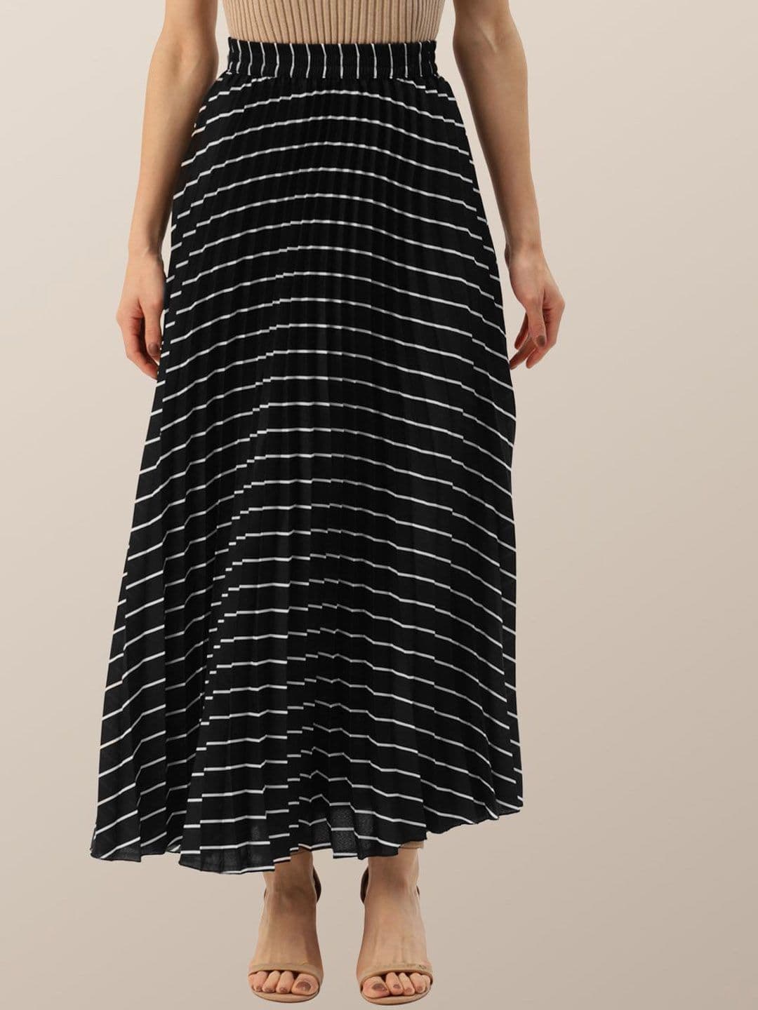 Chemistry Pleated A-Line Maxi Skirt - view 1