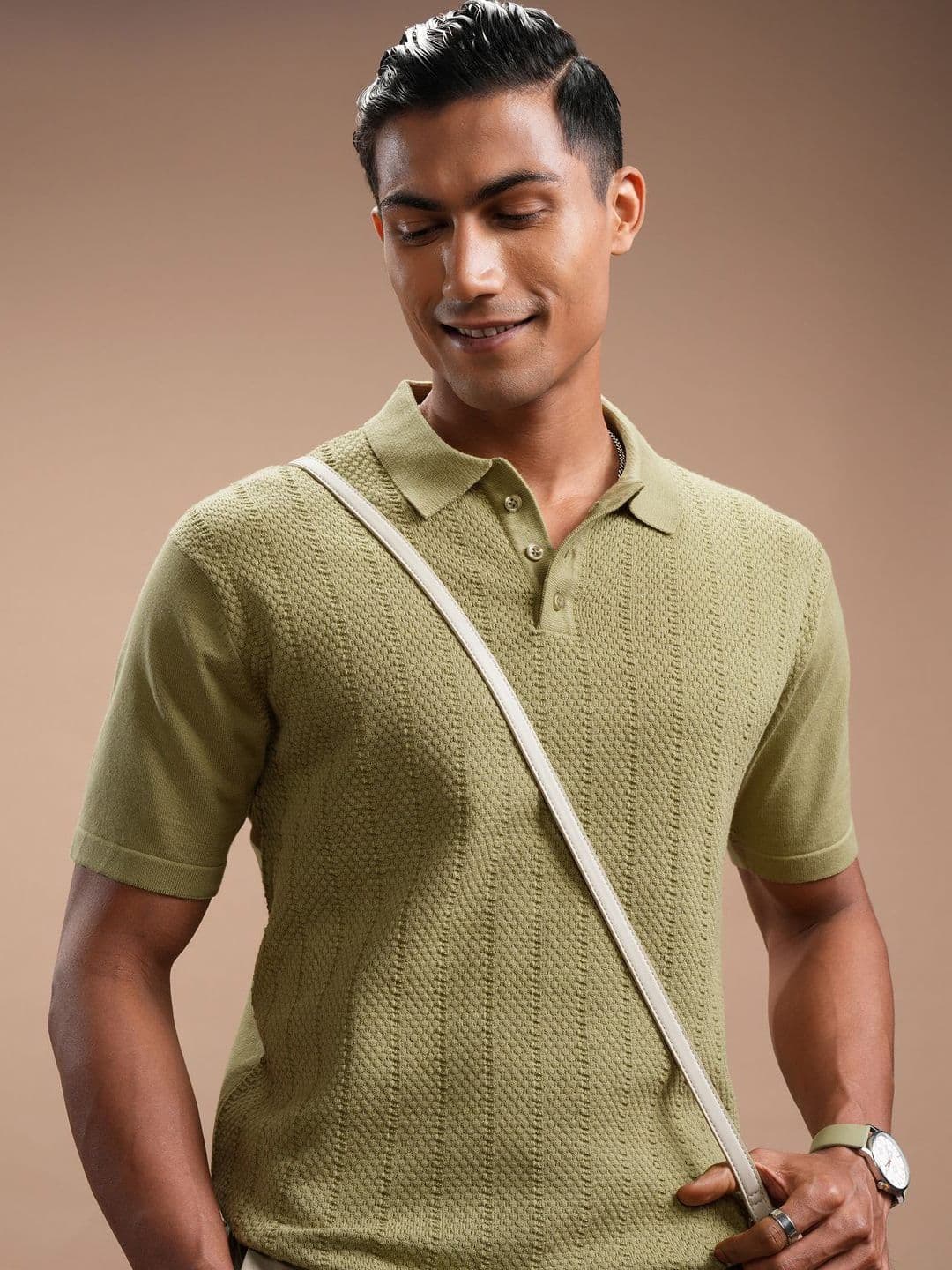 HIGHLANDER Men Polo Collar T-shirt - view 1