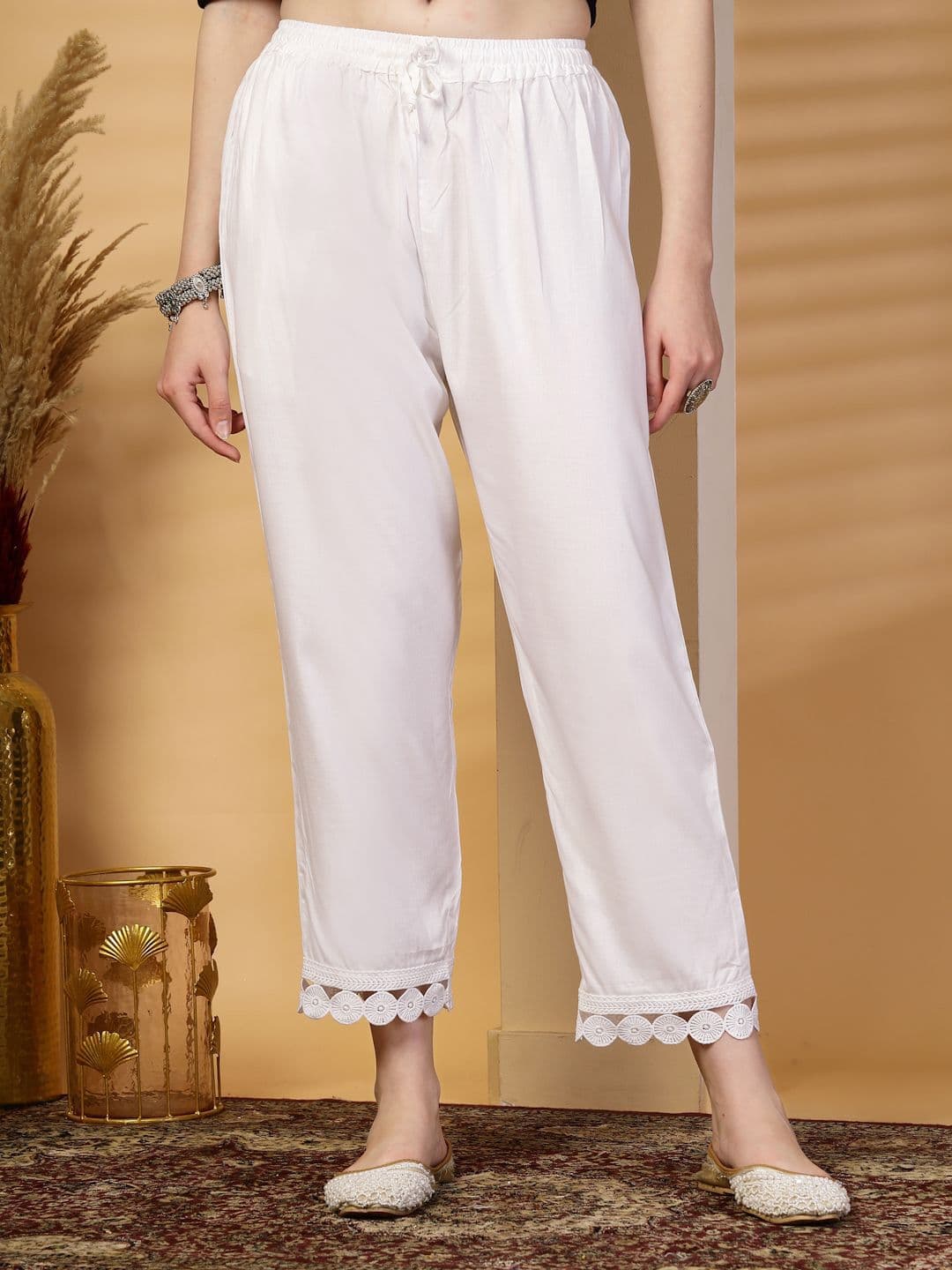 Clora Creation Women Hem Design Ethnic Palazzos - view 1
