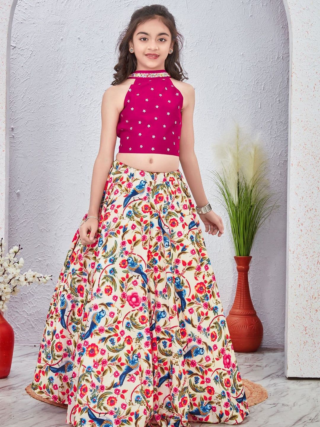 Anneca Girls Ready to Wear Lehenga & - view 1