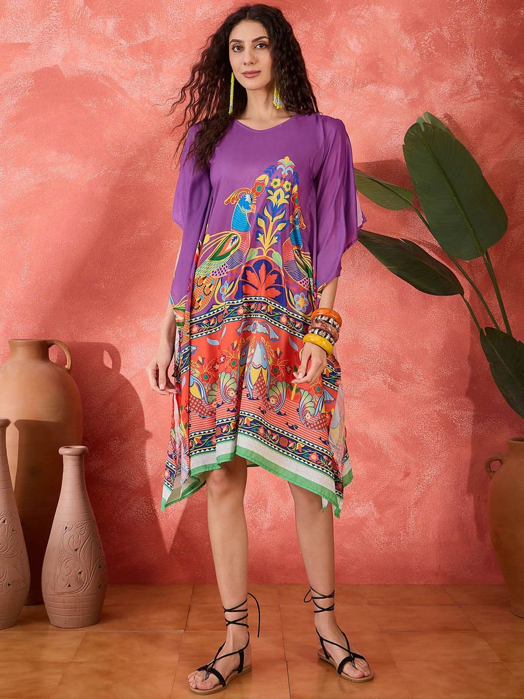 Sangria Women Printed Kaftan Dress - view 1
