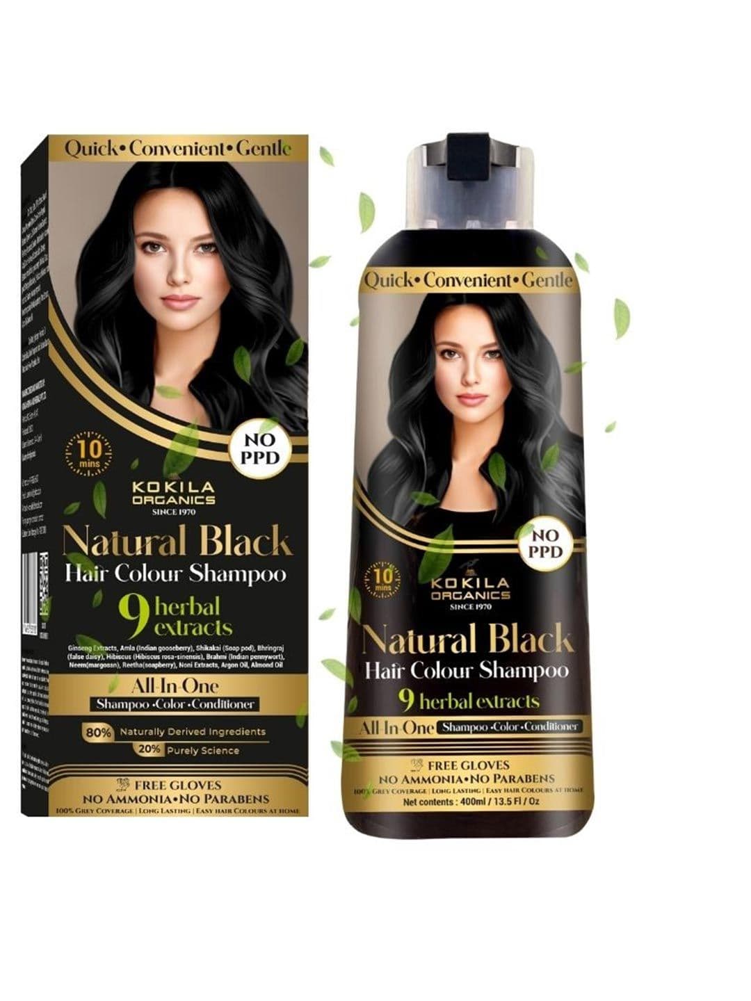 KOKILA Hair Color Shampoo 400 ml Natural Black - view 1