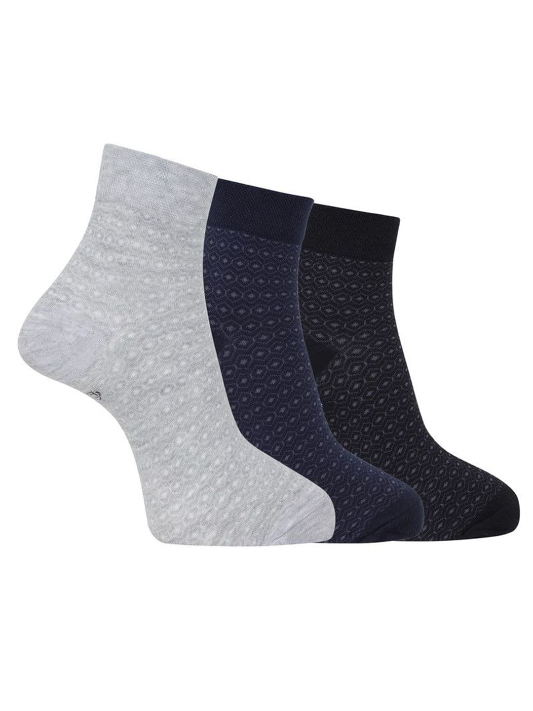 Dollar Men Pack Of 3 Woolen Ankle-Length Socks - view 1