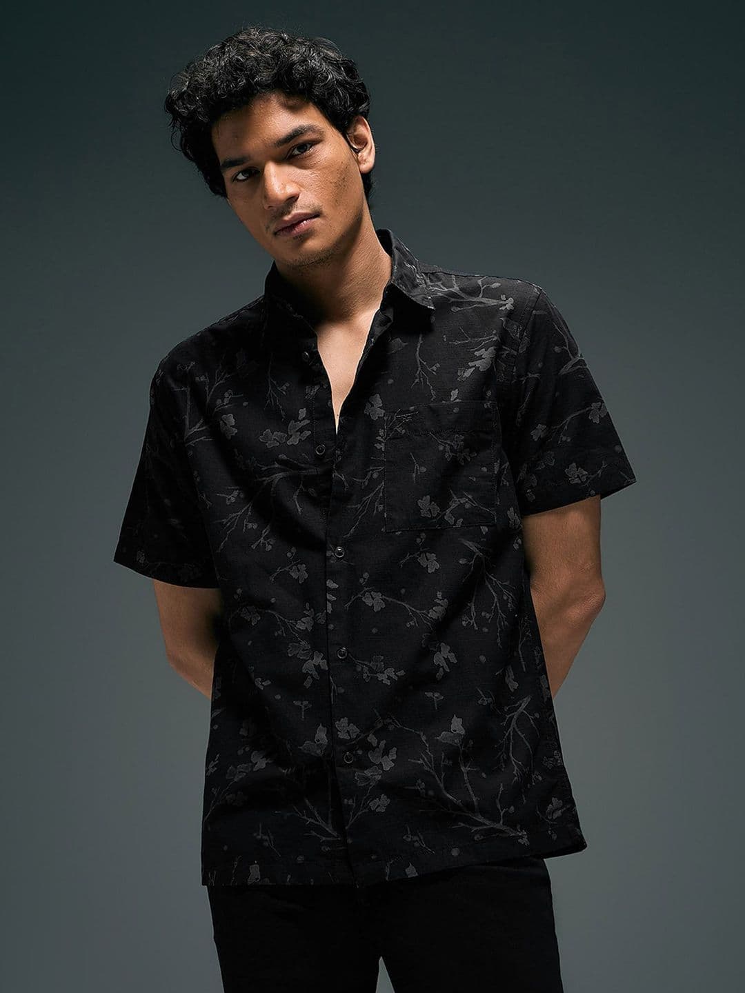 Flying Machine Men Regular Fit Digital Printed Casual Shirt - view 1