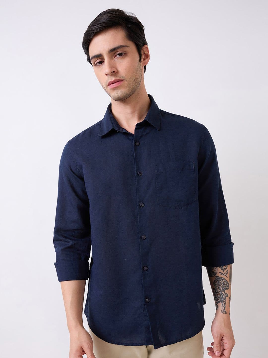 SPYKAR Men Slim Fit Opaque Casual Shirt - view 1