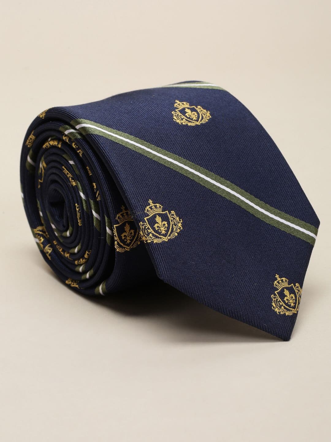 Louis Philippe Men Woven Design Broad Tie - view 1