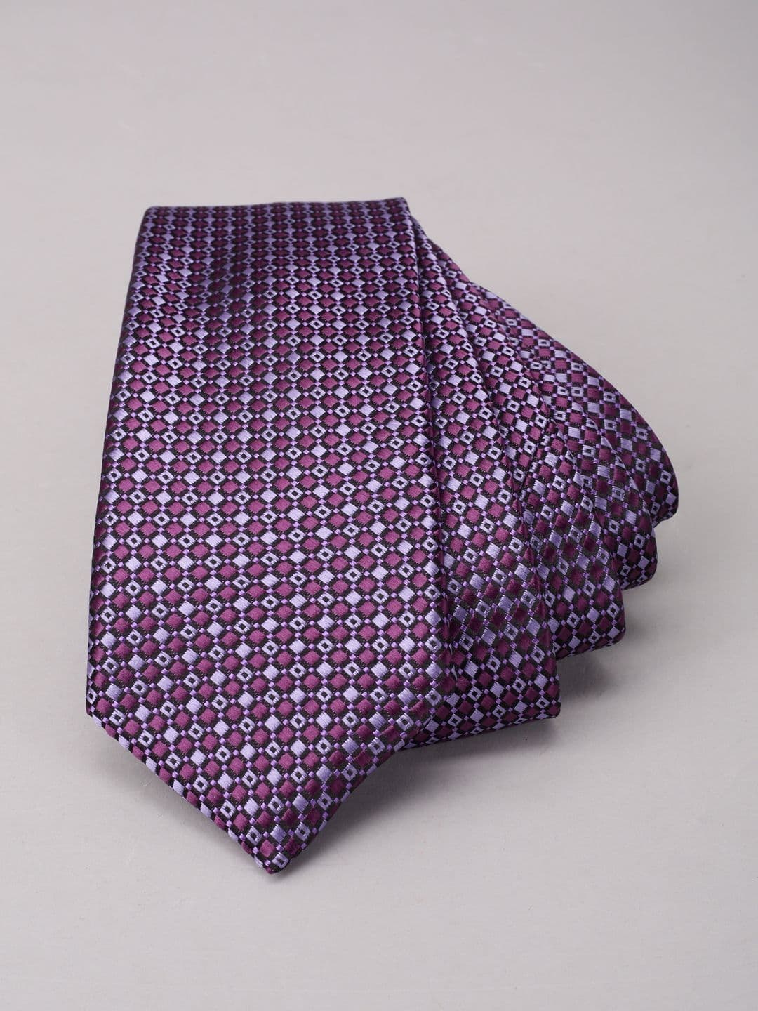 Louis Philippe Men Printed Ascot Embroidered Tie - view 1