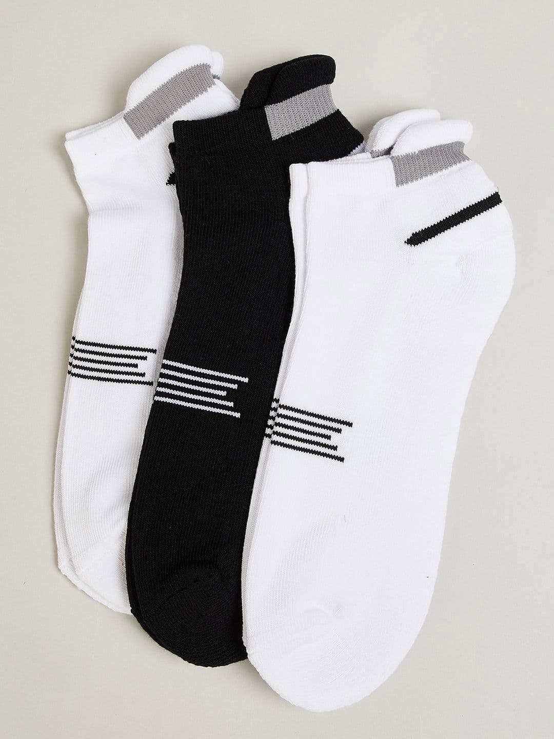 max Men Pack Of 3 Striped Ankle-length Socks - view 1