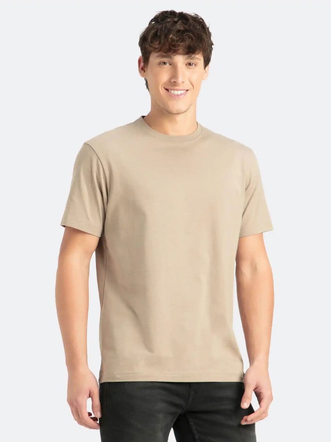 Jockey Super Combed Cotton Rich Round Neck Half Sleeve Tshirt-2714 - view 1