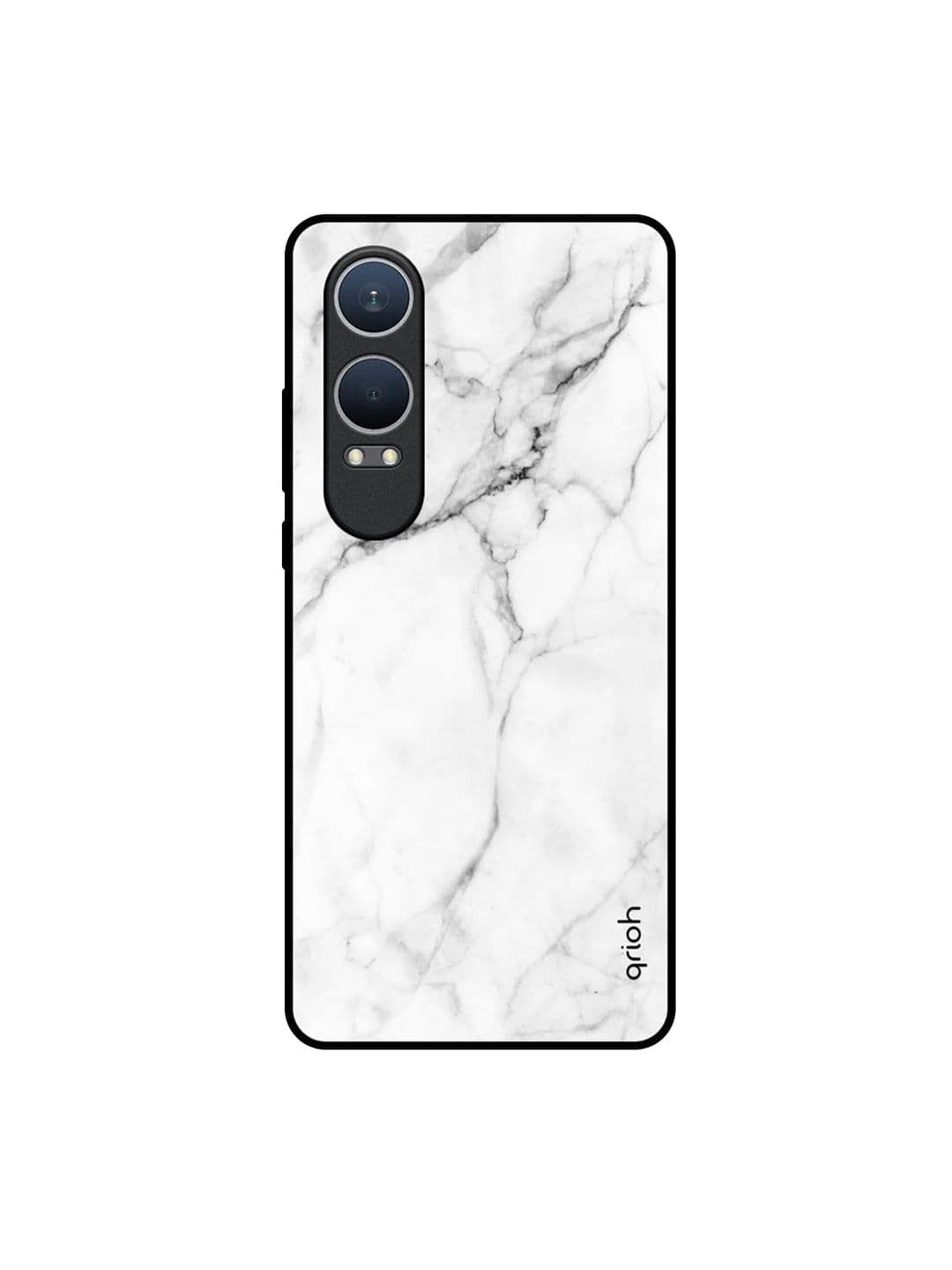 QRIOH Modern White Marble OnePlus Nord CE4 Lite 5G Impact Resistant Back Case