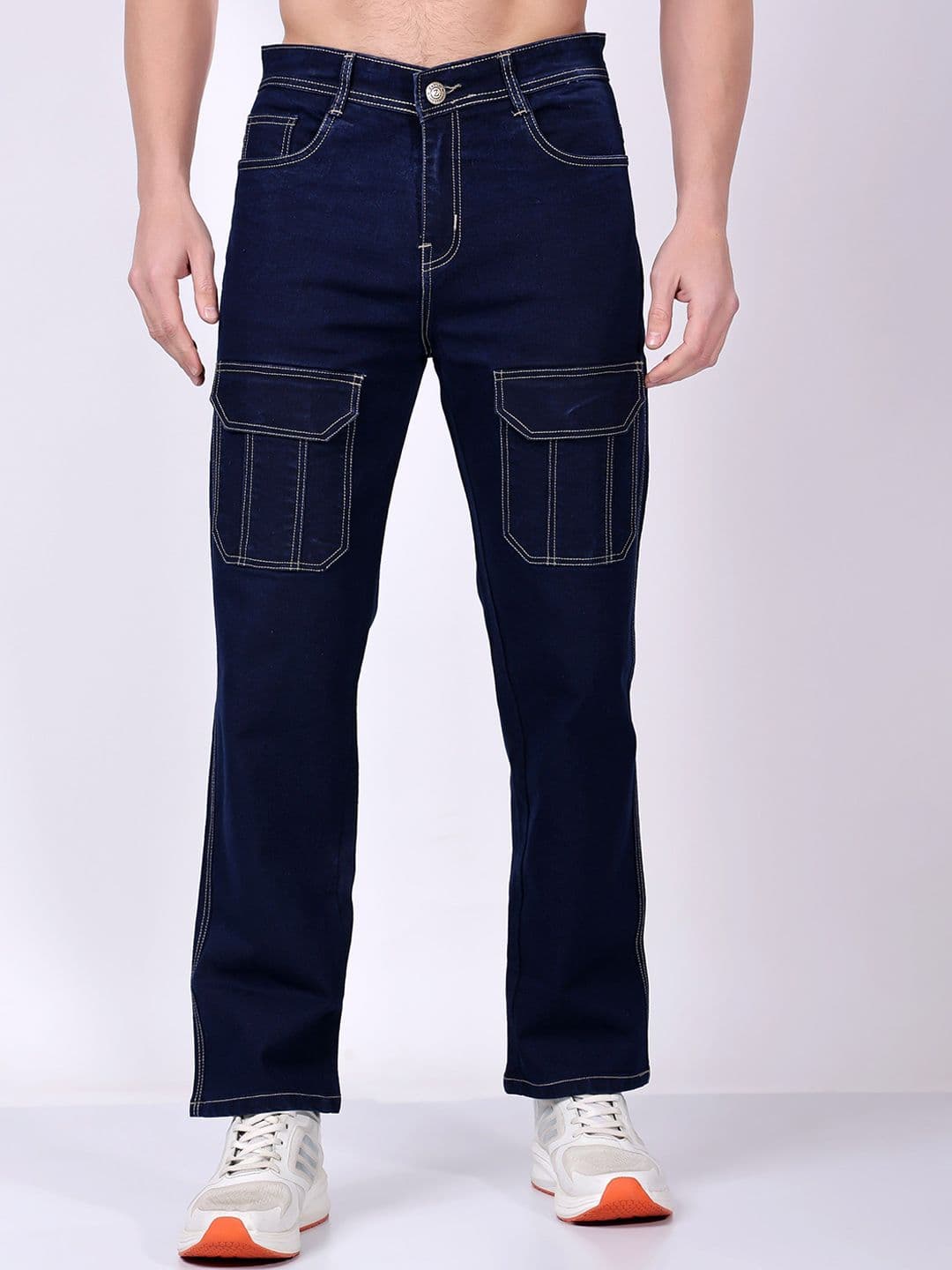 ZAYSH Men Low Distress Light Fade Stretchable Jeans - view 1