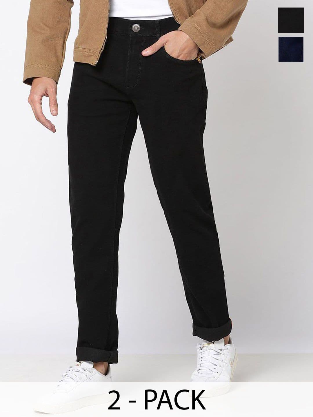 CLUBROCKS Men Pack of 2 Mid-Rise Stretchable Jeans - view 1