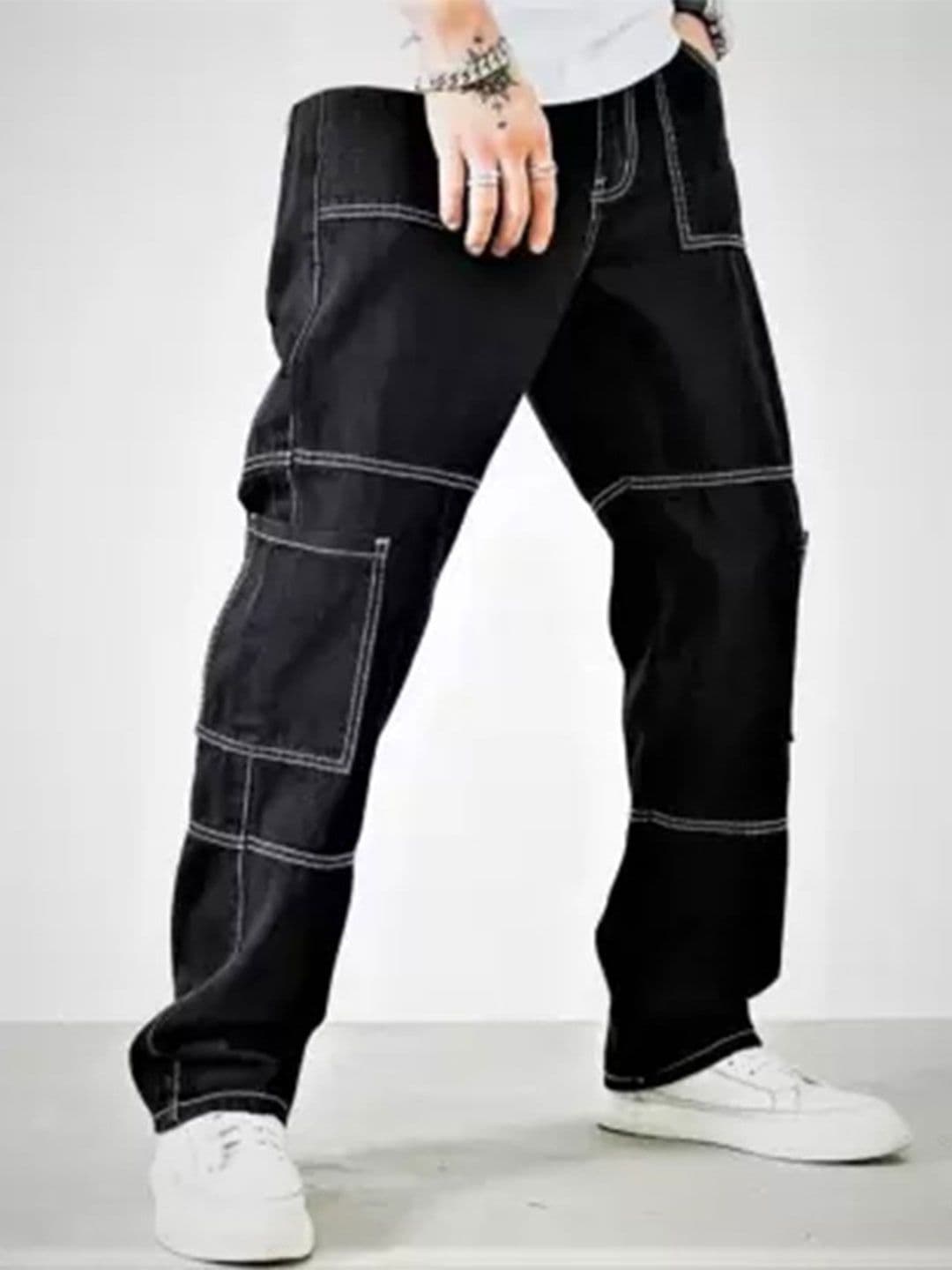 COMFITS Men Classic Regular Fit Mid Rise Clean Look Stretchable Jeans - view 1